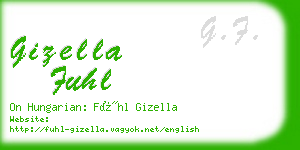 gizella fuhl business card